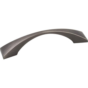 Elements 525-96BNBDL 96 mm Center-to-Center Brushed Pewter Square Glendale Cabinet Pull