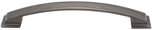 Jeffrey Alexander 535-160BNB 160 mm Center-to-Center Brushed Black Nickel Square Geometric Pattern Aberdeen Cabinet Pull