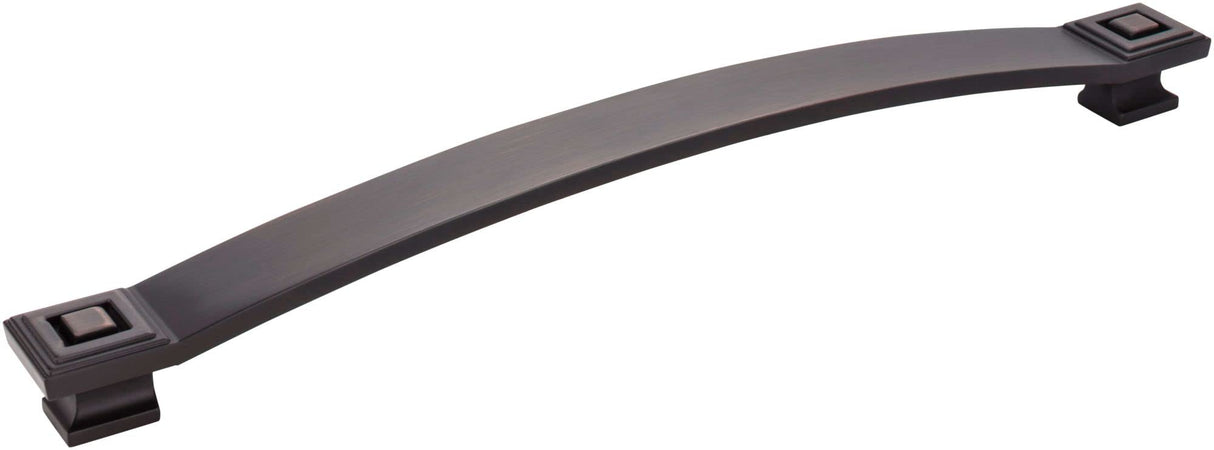 Jeffrey Alexander 585-12DBAC 12" Center-to-Center Brushed Oil Rubbed Bronze Square Delmar Appliance Handle