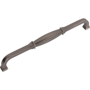Jeffrey Alexander 278-224BNBDL 224 mm Center-to-Center Brushed Pewter Audrey Cabinet Pull
