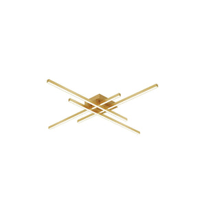 Kuzco FM18232-BG VEGA MINOR 32" FM Brushed Gold 120V TRIAC/ELV LED 3000K 90CRI 46W