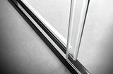 Elegant 54'' * 76'' Frameless Shower Door (Brushed Nickel)