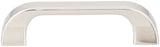 Jeffrey Alexander 972-96NI 96 mm Center-to-Center Polished Nickel Square Marlo Cabinet Pull