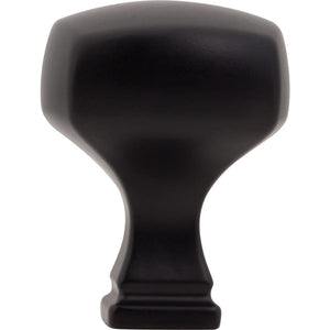 Jeffrey Alexander 278MB 1-1/8" Overall Length Matte Black Square Audrey Cabinet Knob