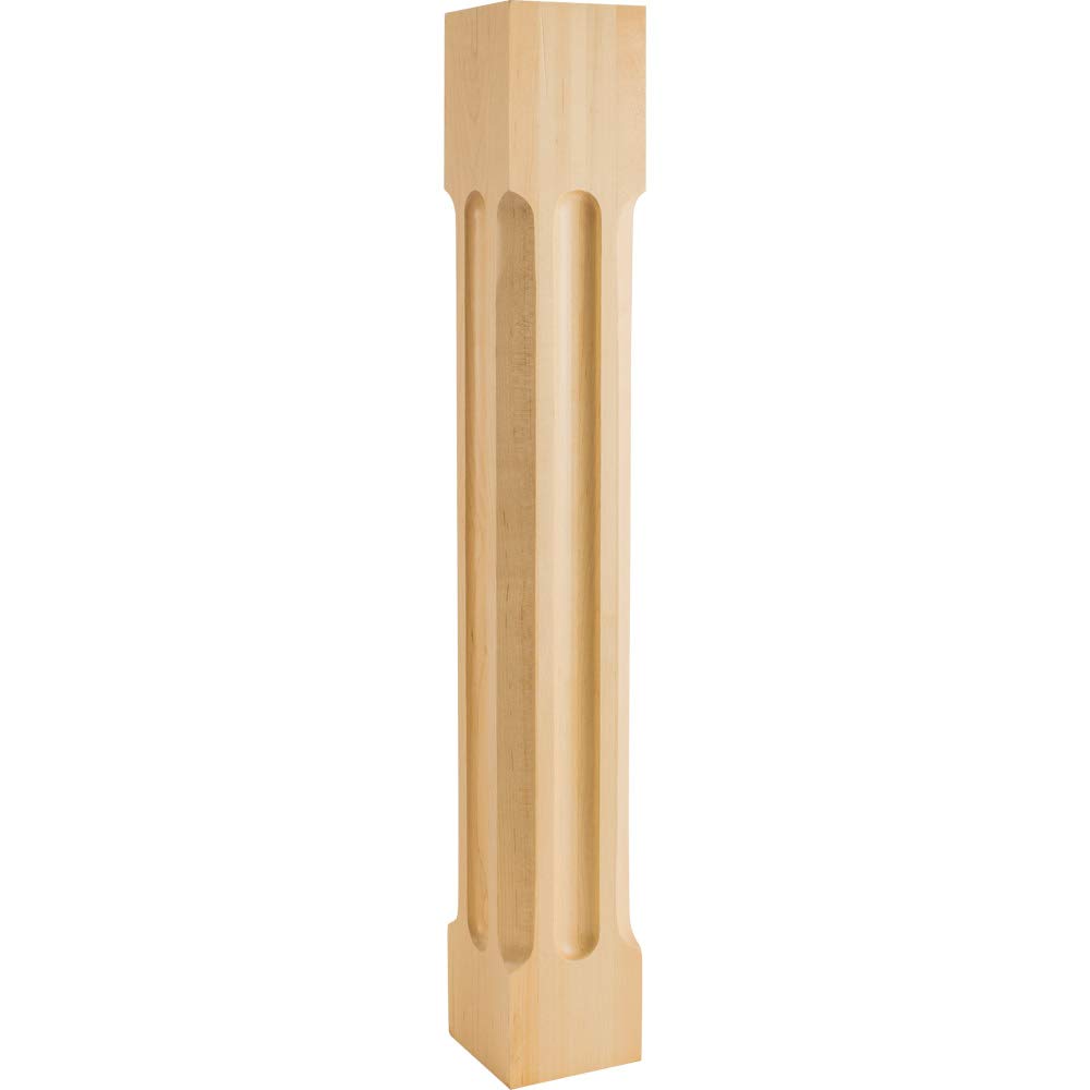 Hardware Resources P78-5-ALD 5" W x 5" D x 35-1/2" H Alder Scooped Post