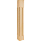 Hardware Resources P78-5-ALD 5" W x 5" D x 35-1/2" H Alder Scooped Post