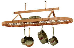 Enclume PR16AWG CP 60" Oval Ceiling Pot Rack w/ 30 Hooks CP