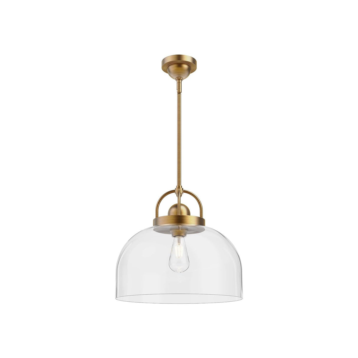 Alora PD461101AG LANCASTER 15" PENDANT AGED GOLD E26 60W