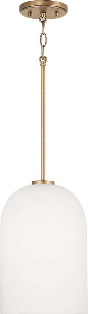 Capital Lighting 348811AD Lawson 1 Light Pendant Aged Brass