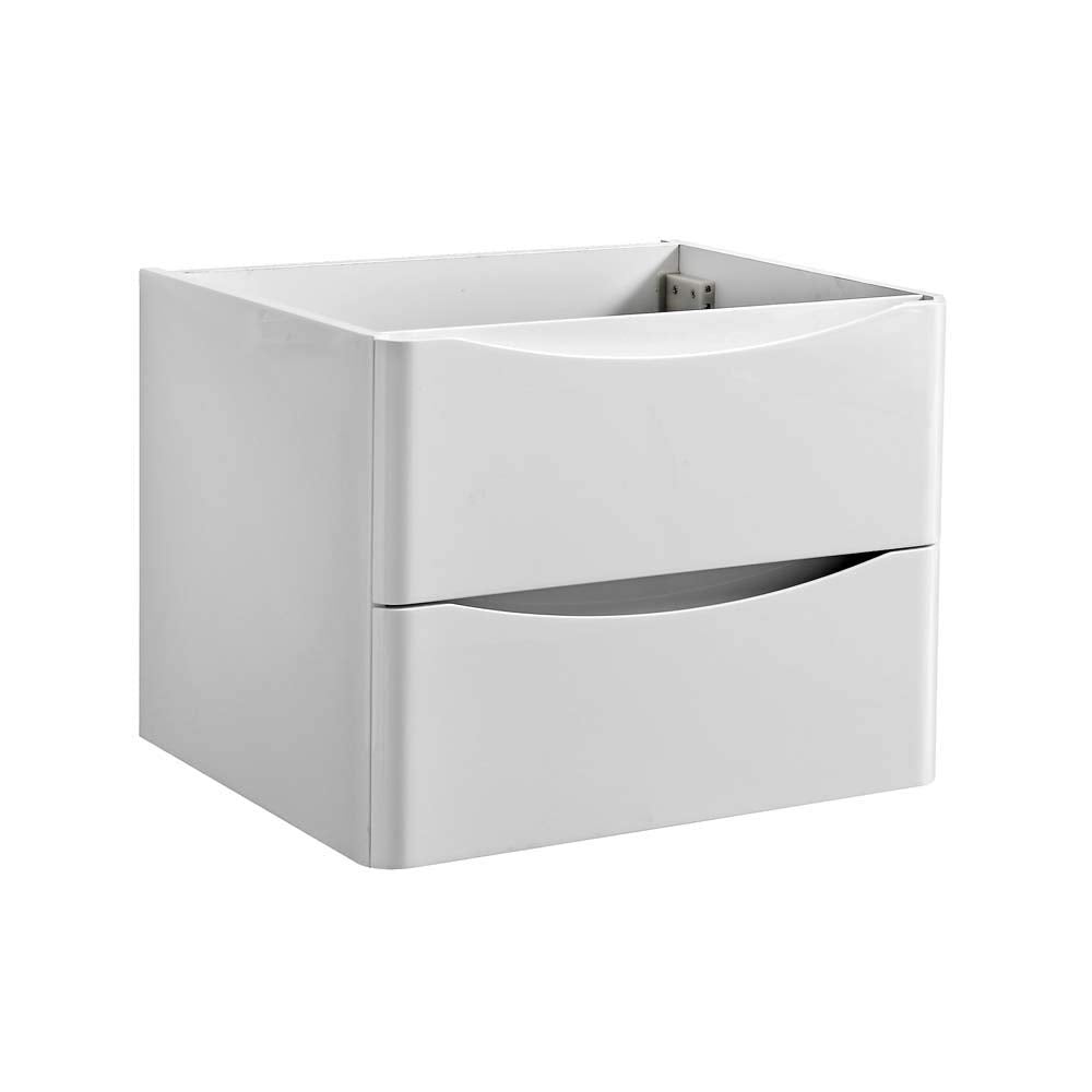 Fresca FCB9024WH Fresca Tuscany 24" Glossy White Wall Hung Modern Bathroom Cabinet