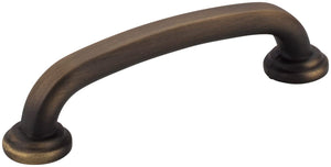 Jeffrey Alexander 527ABSB 96 mm Center-to-Center Antique Brushed Satin Brass Bremen 1 Cabinet Pull