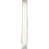 Alora WV323225PNAR CAESAR 25" WV POLISHED NICKEL ALABASTER  30W LED 90 3000K AC LED