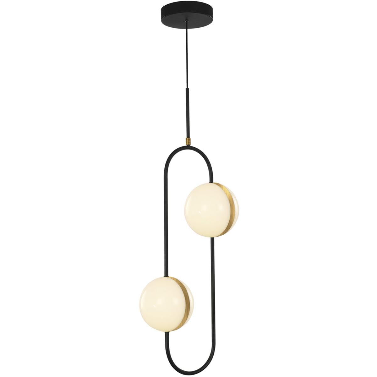 Alora PD302002MBBG TAGLIATO PENDANT LED MATTE BLACK BRUSHED GOLD