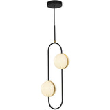 Alora PD302002MBBG TAGLIATO PENDANT LED MATTE BLACK BRUSHED GOLD