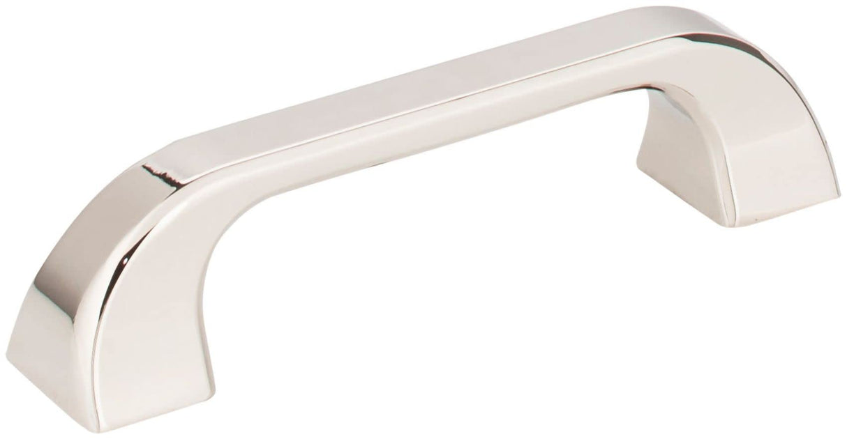 Jeffrey Alexander 972-96NI 96 mm Center-to-Center Polished Nickel Square Marlo Cabinet Pull