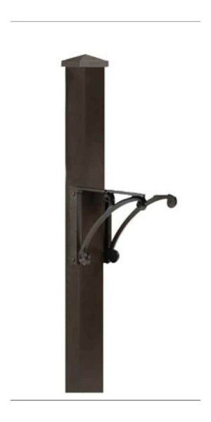 Whitehall 15991 - Superior Post & Brackets w/post cap- Black