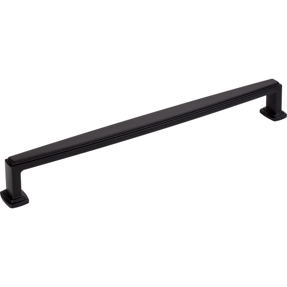 Jeffrey Alexander 171-12MB 12" Center-to-Center Matte Black Richard Appliance Handle