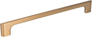 Jeffrey Alexander 286-224SBZ 224 mm Center-to-Center Satin Bronze Asymmetrical Leyton Cabinet Pull