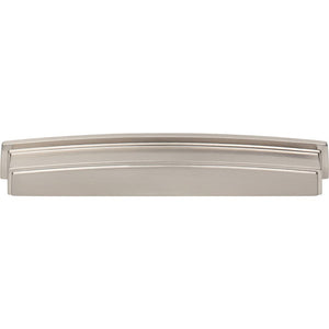 Jeffrey Alexander 141-192SN 192 mm Center Satin Nickel Square-to-Center Square Renzo Cabinet Cup Pull