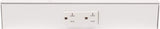 Task Lighting TR12-1WD-P-WT 12" TR Series Angle Power Strip, White Finish, White Receptacles