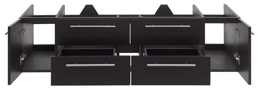 Fresca FCB6160GR-UNS Fresca Lucera 60" Gray Wall Hung Single Undermount Sink Modern Bathroom Cabinet