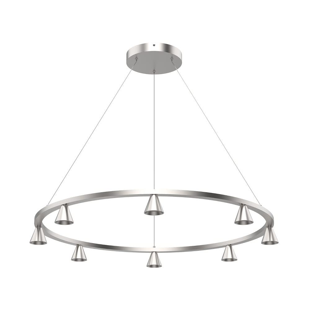 Kuzco CH19933-BN DUNE 33" CHANDELIER BRUSHED NICKEL 40W 120VAC WITH LED DRIVER 3000K 90CRI