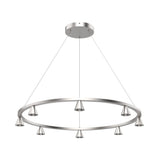 Kuzco CH19933-BN DUNE 33" CHANDELIER BRUSHED NICKEL 40W 120VAC WITH LED DRIVER 3000K 90CRI