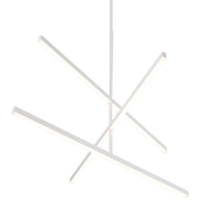 Kuzco CH10356-BG VEGA 56" CH Brushed Gold 120V TRIAC/ELV LED 3000K 90CRI 72W