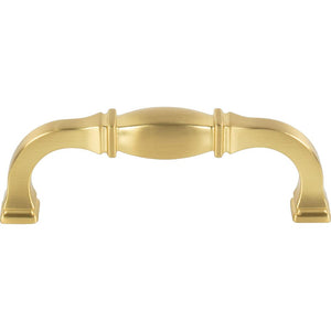 Jeffrey Alexander 278-96BG 96 mm Center-to-Center Brushed Gold Audrey Cabinet Pull