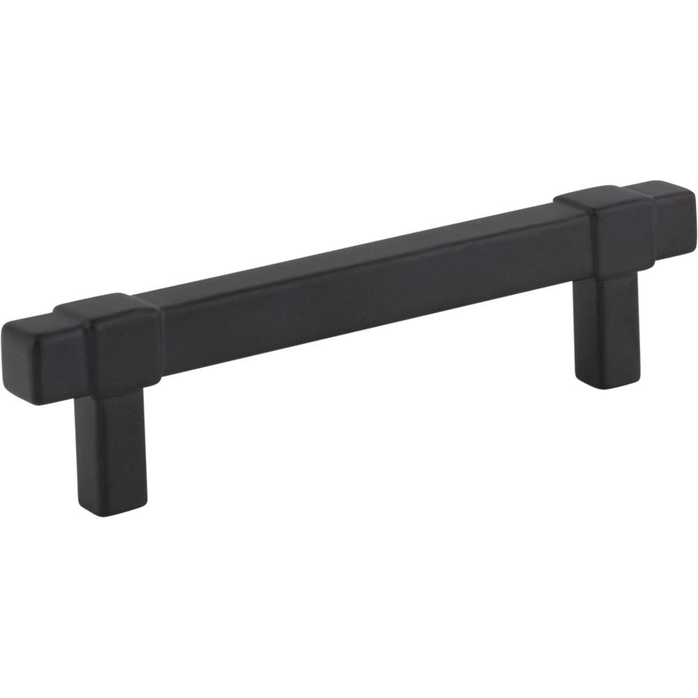 Jeffrey Alexander 293-96MB 96 mm Center-to-Center Matte Black Square Zane Cabinet Pull