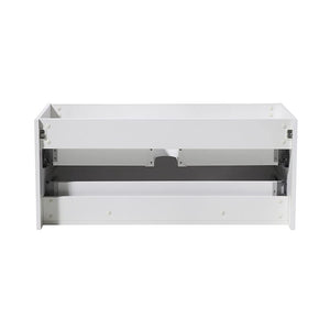 Fresca FCB8011WH Fresca Mezzo 48" White Wall Hung Modern Bathroom Cabinet