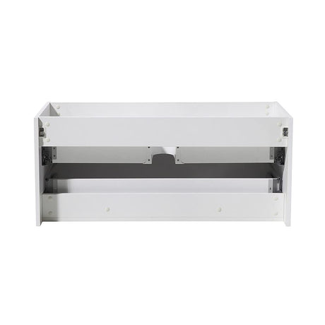 Fresca FCB8011WH Fresca Mezzo 48" White Wall Hung Modern Bathroom Cabinet