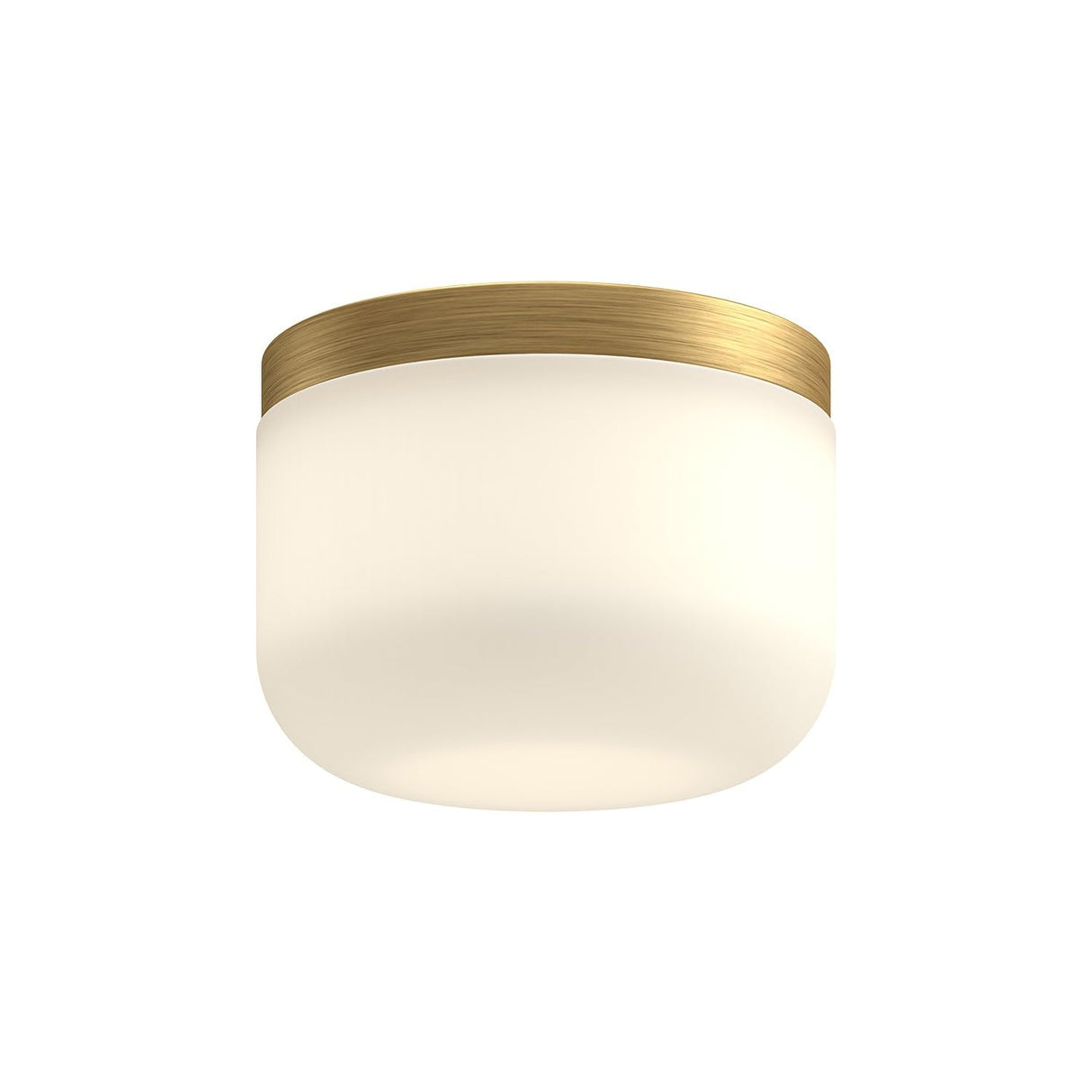 Kuzco FM53005-BG/OP MEL 5" FLUSH MOUNT BRUSHED GOLD OPAL GLASS 120V ELV LED 3000K 90CRI 13W