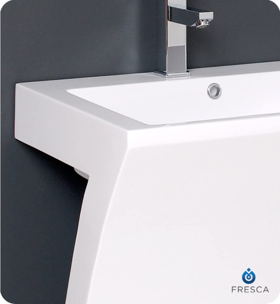 Fresca FCB5024WH Fresca Quadro 23" White Pedestal Sink