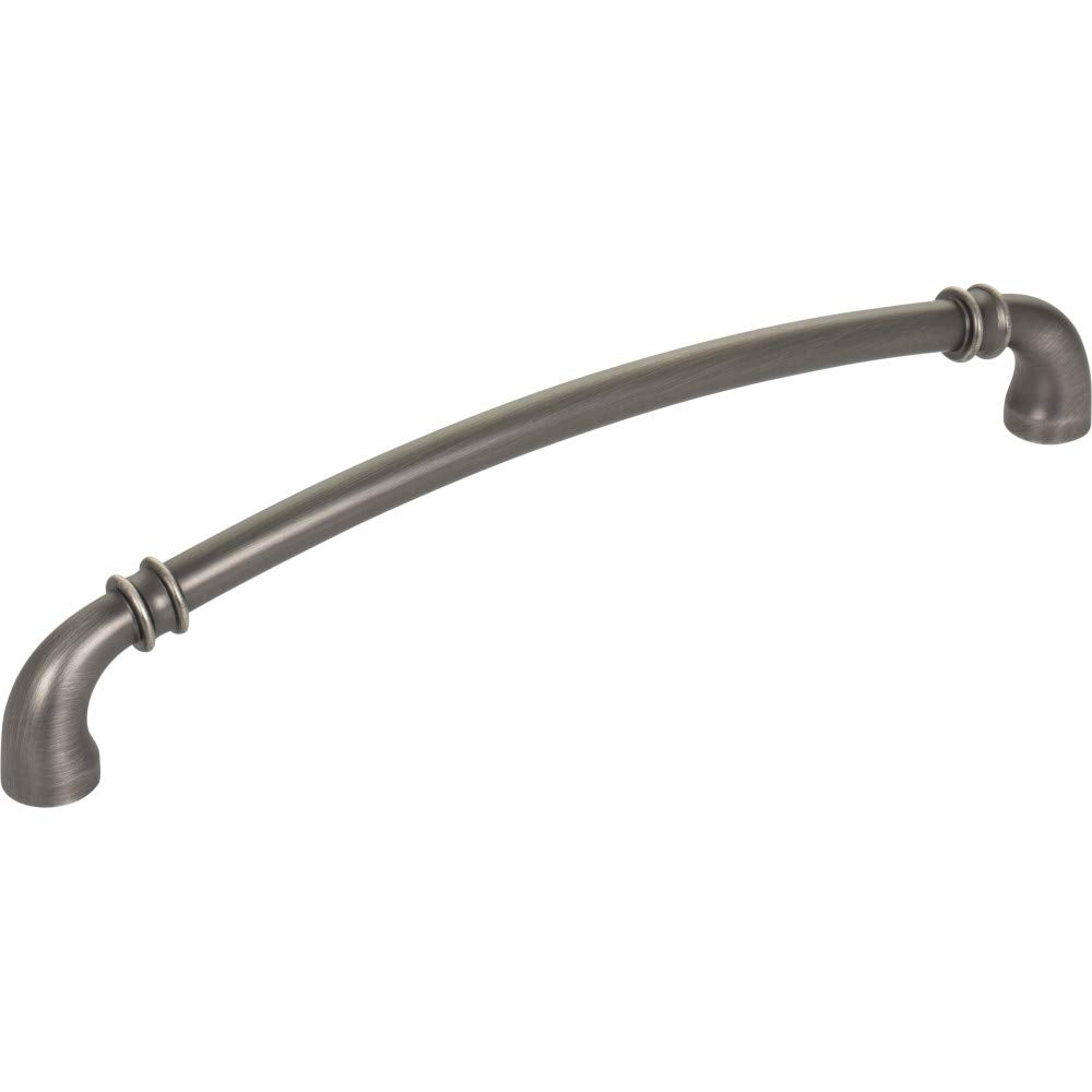 Jeffrey Alexander 445-192BNBDL 192 mm Center-to-Center Brushed Pewter Marie Cabinet Pull