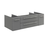 Fresca FCB6148GR-VSL-D Fresca Lucera 48" Gray Wall Hung Double Vessel Sink Modern Bathroom Cabinet