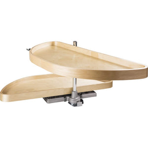 Hardware Resources HMLS-W-3515 35" Wood Half-Moon Lazy Susan