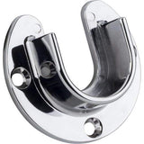 Hardware Resources M7350-CH Chrome Open Screw-In Mounting Bracket for 1-5/16" Round Closet Rods