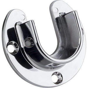 Hardware Resources M7350-CH Chrome Open Screw-In Mounting Bracket for 1-5/16