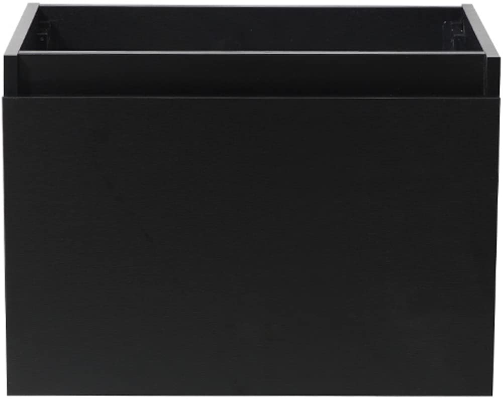 Fresca FCB8007BW Fresca Mezzo 30" Black Wall Hung Modern Bathroom Cabinet