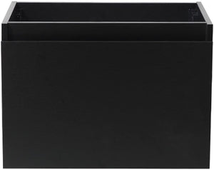Fresca FCB8007BW Fresca Mezzo 30" Black Wall Hung Modern Bathroom Cabinet