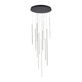 Kuzco MP14924-BK CHUTE 12 Head MP Black 120V TRIAC/ELV LED 3000K 90CRI 135W