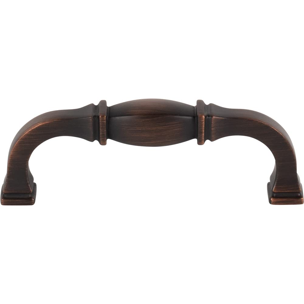 Jeffrey Alexander 278-96DBAC 96 mm Center-to-Center Brushed Oil Rubbed Bronze Audrey Cabinet Pull