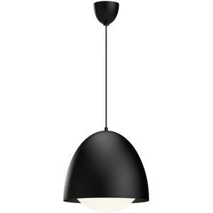 Alora PD529116MBOP KENJI 16" PD MATTE BLACK OPAL GLASS CORD 72 1X60W E26
