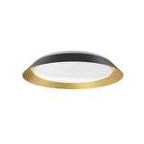 Kuzco FM43419-BK/GD JASPER 19" FLUSH MOUNT OUTER BLACK INNER GOLD SHADE 30W 120VAC LED 3000K 90CRI