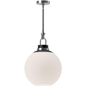 Alora PD520516CHOP COPPERFIELD 16" PD CHROME OPAL GLASS ROD 46 1X60W E26