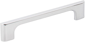 Jeffrey Alexander 286-128PC 128 mm Center-to-Center Polished Chrome Asymmetrical Leyton Cabinet Pull