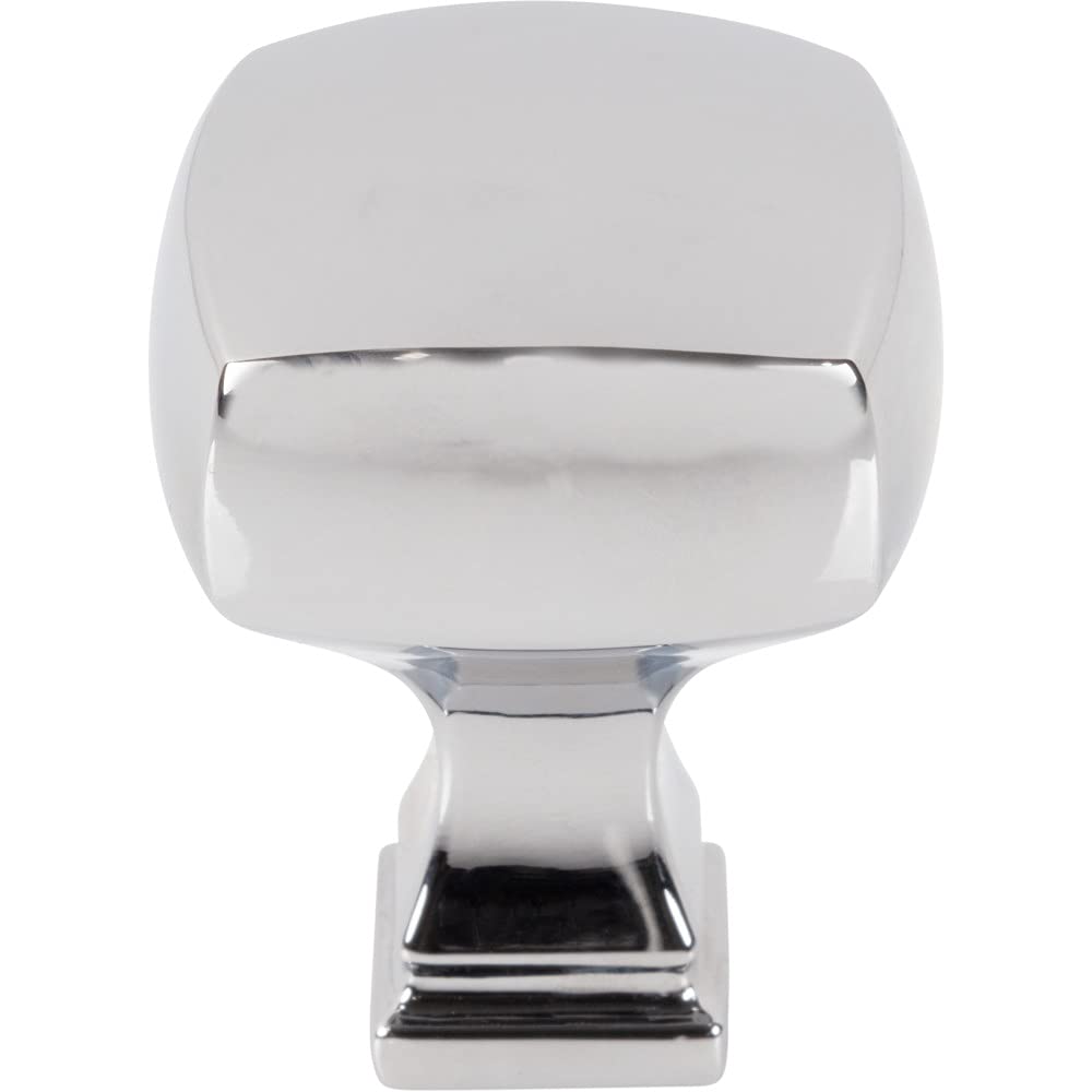 Jeffrey Alexander 278PC 1-1/8" Overall Length Polished Chrome Square Audrey Cabinet Knob