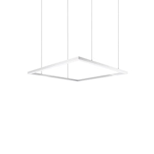 Kuzco PD88160-WH PIAZZA 60" PENDANT WH TEXTURED DOWN ONLY DUO CANOPY 930 TRIAC 120 128W