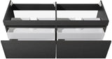 Fresca FCB8040BW Fresca Largo 57" Black Modern Bathroom Cabinet